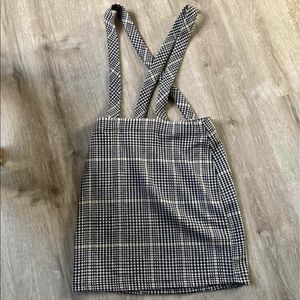 Hollister Plaid Overall Skirt